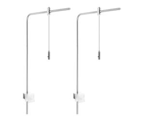 Enwye Supporto per lampada da acquario in lega di alluminio argentata, per apparecchi di illuminazione per acquari