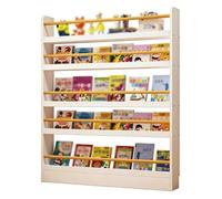 ENWYTE Libreria Dietro la Porta Scaffale for Libri a Parete Espositore a 3-5 Livelli Portadepliant Salvaspazio Camera da Letto Soggiorno Sala Giochi Mostre Ufficio Spettacolo(70*10*145cm)