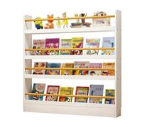 ENWYTE Libreria Dietro la Porta Scaffale for Libri a Parete Espositore a 3-5 Livelli Portadepliant Salvaspazio Camera da Letto Soggiorno Sala Giochi Mostre Ufficio Spettacolo(60*10*120cm)