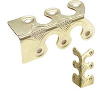 EnxJire Protezione del battiscopa in Metallo 6/12 Pezzi di battiscopa in Ferro Vintage, Protezione for Angoli Decorativa for Soggiorno e Ufficio(12pcs Yellow)