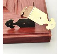 EnxJire Protezione del battiscopa in Metallo 8/12 Pezzi Decorativi antichi Gioielli Scatola Regalo Vino Cassa di Legno Tavolo scrivania Bordo Protezione Angolo mobili(12pcs Color 1)
