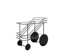 EnxJire Tavolino da Divano Carrello mobile for tè e acqua, carrello portaoggetti a spinta manuale, carrello for bicchieri for uso domestico, carrello con ruote(Black)