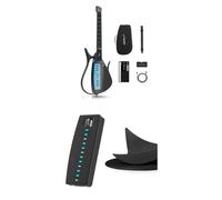 Enya CYBER-G Chitarra Smart & Modulo Plettro & Supporto per Chitarra(Nero)