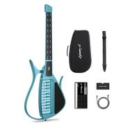 Enya CYBER-G Chitarra Smart senza Corde - Innovativa Silent & E-Guitar con Tasti LED, Drum & Bass, Centinaia di Preset, App per Accordi Interattivi per Imparare, Esercitarsi & Performance - Nero