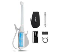 Enya CYBER-G Chitarra Smart senza Corde - Innovativa Silent & E-Guitar con Tasti LED, Drum & Bass, Centinaia di Preset, App per Accordi Interattivi per Imparare, Esercitarsi & Performance - Nero