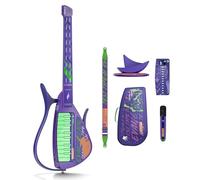 Enya CYBER-G Smart E-Chitarra - Collaborazione Ufficiale Evangelion, Innovativa Chitarra E & Acustica Senza Corde Fibra di Carbonio con App-Learning, Effetti & Bluetooth, Chitarra Viaggio Portatile