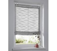 Enya - Tenda a pacchetto con occhielli, colore: grigio, 60 x 140 cm