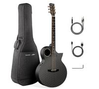 Enya X4 PRO Chitarra 4/4 Elettroacustica Carbonio Nera Luca Stricagnoli