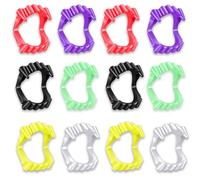 ENYACOS 12 denti da vampiro per bambini e adulti, denti finti realistici in plastica per Halloween, zanne cosplay per Dracula/lupo mannaro, zanne per adulti, denti da vampiro per bambini, accessorio