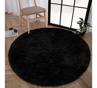 Enyhom Tappeto Rotondo Morbido Soffice Shaggy Circolare Peluche Tappeto da Camera a Pelo Alto Tappeto Lavabile in Velluto per Soggiorno Dormitorio del College, 120 cm