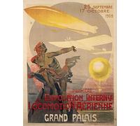 ENYLUFUT Dipinti Famosi Pezzi Poster Poster D'Epoca Poster per la prima mostra internazionale di locomozione aerea di Ernest Montaut per L'arredamento Della Camera da Letto 60x90cm