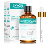 ENYORLI Olio Essenziale di Arancio Dolce 100ml per Diffusione, Aromaterapia, Cura Naturale della Pelle e dei Capelli Fragranza Uplifting e Rinfrescante