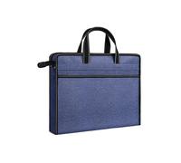 Enyuwlcm Oxford - Borsa porta documenti con cerniera, con manico, per il trasporto di documenti e documenti, 1 confezione (H-Blu)