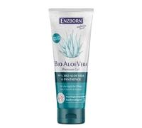 ENZBORN Bio Aloe Vera Premium Gel, 99% BIO ALOE VERA & PANTHENOL, per la cura quotidiana di viso e corpo, idratante e lenitivo, tubetto da 200 ml
