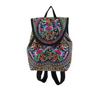 Enzege Zaino in Stile Etnico,Borsa a Zainetto Tracolla per Donna Viaggio