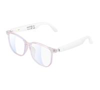 Enzemit - Occhiali da sole Bluetooth intelligenti da donna, controllo vocale, stile dell'orecchio aperto, ascolta musica e chiamate, lenti trasparenti anti-luce blu, media