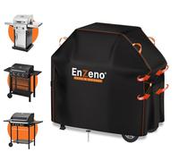 Enzeno Copertura per barbecue a gas, resistente alle intemperie, 120 x 60 x 120 cm, antipolvere, per Weber, Brinkmann, Char Broil - nero