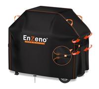 Enzeno Telo di copertura per barbecue a gas, resistente alle intemperie, antipioggia, per barbecue, antipolvere, per Weber, Brinkmann, Char Broil 147 x 61 x 122 cm, colore: nero