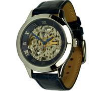 Enzo Bellini Piccolo Orologio a Scheletro Automatico Blu Unisex Cinturino Pelle