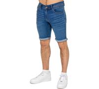 Enzo Pantaloncini da Uomo Denim Cotone Casual Elasticizzato Slim Fit Estivo
