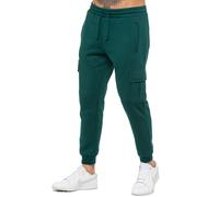 Enzo Cargo Joggers Regolari Da Uomo Casual Pantaloni Con Polsini A Coste
