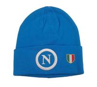 Enzo Castellano Cappello Zuccotto Azzurro con Logo Bianco Napoli Calcio Invernale