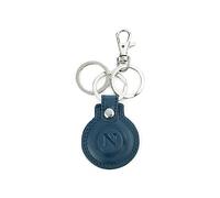 ENZO CASTELLANO Portachiavi in pelle con ciondolo SSC Napoli Blu UNICA