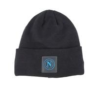 Enzo Castellano SSC NAPOLI Cappello Skipper a Maglia con Patch Pelle Ricamato e Interno in Pile 50% PC 50% PL 123465