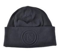 Cappello skipper in pile con logo in 3D blu navy uomo in gift bag ssc napoli