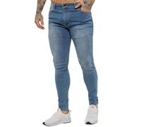 Enzo Jeans Skinny Uomo Slim Fit Stretch Flex Denim Pantaloni In Cotone Taglie UK