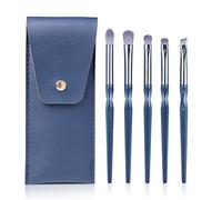 ENZO KEN Set di Pennelli per Ombretti Blu Zaffiro, Pennello per Contorno Naso Piccolo, Pennello per Ombretto Glitterato, Pennello per Occhi, Set di Pennelli per Il Trucco Degli Occhi Professionali