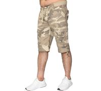 Enzo Pantaloncini Cargo Uomo Leggeri Estate Camo Elastico
