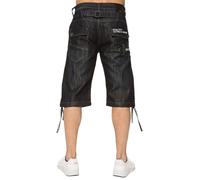 Enzo Pantaloncini Jeans Uomo Regular Fit Tasche Gamba Dritta