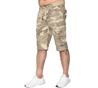 Enzo Pantaloni Corti Cargo Elasticizzati Combat Estate Casual Camo