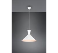 ENZO SOSPENSIONE DOPPIO CONO METALLO BIANCO D. 35CM 1 LUCE ATTACCO E27