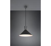 ENZO SOSPENSIONE DOPPIO CONO METALLO NERO D. 35CM 1 LUCE ATTACCO E27
