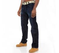 Enzo Uomo Gamba Dritta Jeans con Cintura Regular Jeans Pantaloni Tutti Waists