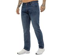 Enzo Uomo Jeans Gamba Dritta Pantaloni Cotone Regular Tutte Le Taglie UK