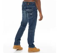 Enzo Uomo Jeans Gamba Dritta Regular Fit Denim Pantaloni Tutti UK Waists Taglie