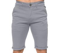 Enzo Uomo Pantaloni Chino Cotone Elasticizzato Casual Slim Spiaggia Estiva Metà