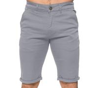 Enzo Uomo Pantaloni Chino Cotone Elasticizzato Casual Slim Spiaggia Estiva Metà