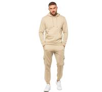 Enzo Uomo Tuta Pullover IN Pile Invernale Felpa con Cappuccio & Cargo Joggers