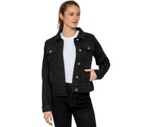 Enzo Womens Denim Jacket Classico con Bottoni Casual Manica Lunga Elastico Jean