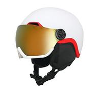 EnzoDate Casco da snowboard con visiera integrata Scudo 2 in 1 Caschi da neve da sci Maschera staccabile intercambiabile, Lente per a costo aggiuntivo