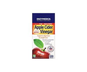 Enzymedica Apple Cider Vinegar Gummies, aceto di mele, 120 capsule