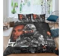EOASNRTCB Lewis Hamilton Set Copripiumino Con Federe Set Di Biancheria Da Letto Stampato in 3D Con Chiusura A Cerniera Microfibra Morbida Ipoallergenica King（220x240cm）