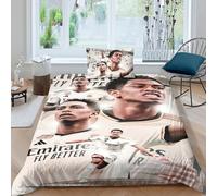 EOASNRTCB Set Copripiumino Per Bambini, Set Di Biancheria Da Letto Per Stampa Di Jude Bellingham Con Federa Per, Decorazione Della Camera Da Letto Delle Ragazze Dei Ragazzi Single（135x200cm）