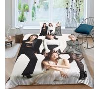 EOASNRTCB Set Di Biancheria Da Letto Per Blackpink Con Stampa 3D, Copripiumino Con Cerniera, Incluso Copripiumino E Federe, Biancheria Da Letto Per Ragazzi E Ragazze Single(135x200cm)