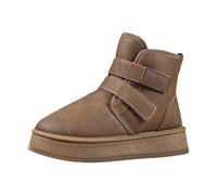 EODJXIO Boots Donna Stivali con Tacco Invernali Foderati In Pelliccia Suole Impermeabili Scarpe Texani Alti Casual Comodi da Neve (Cachi,39)