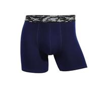 EODJXIO Boxer Uomo Cotone Elasticizzato Lunghi 5 Pack Pantaloncini da Four Corners in Tinta Unita con Taglio a U e Vita Media Tessuto Traspirante per Comfort (Dark Blue, XXXL)